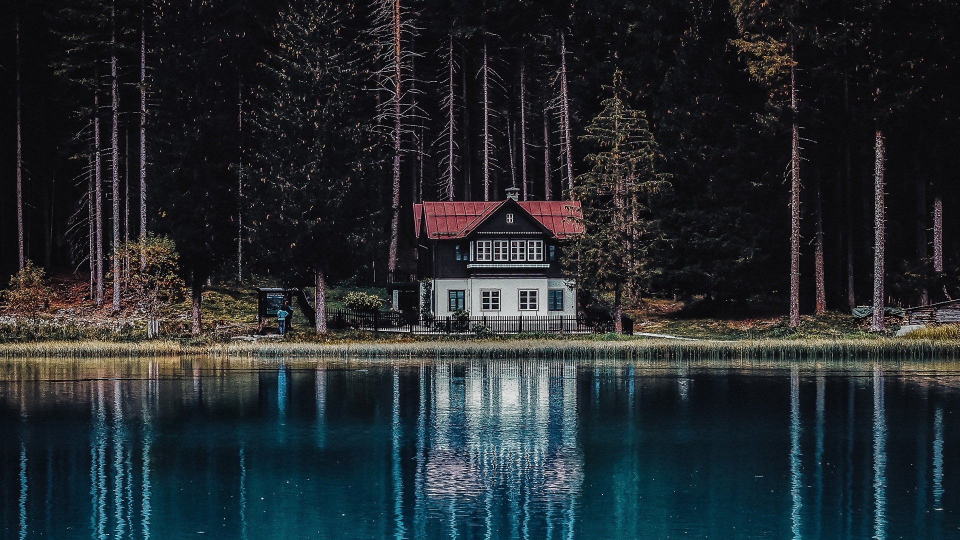 house by a lake