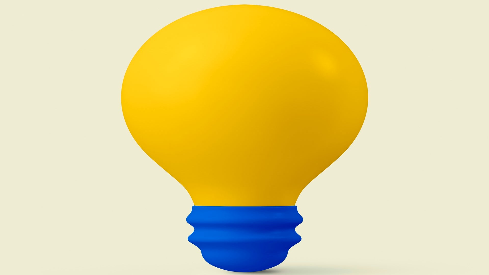 3D light bulb clipart, education graphic