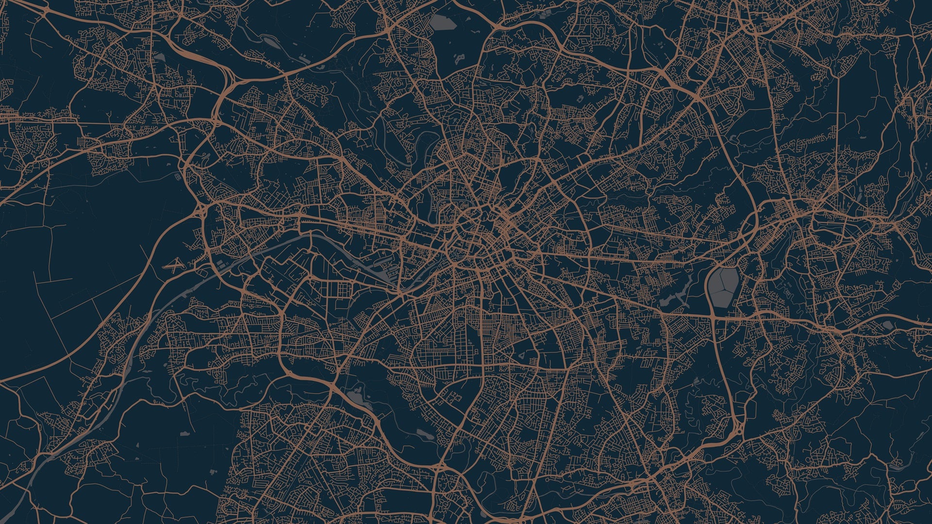 vector map of Manchester